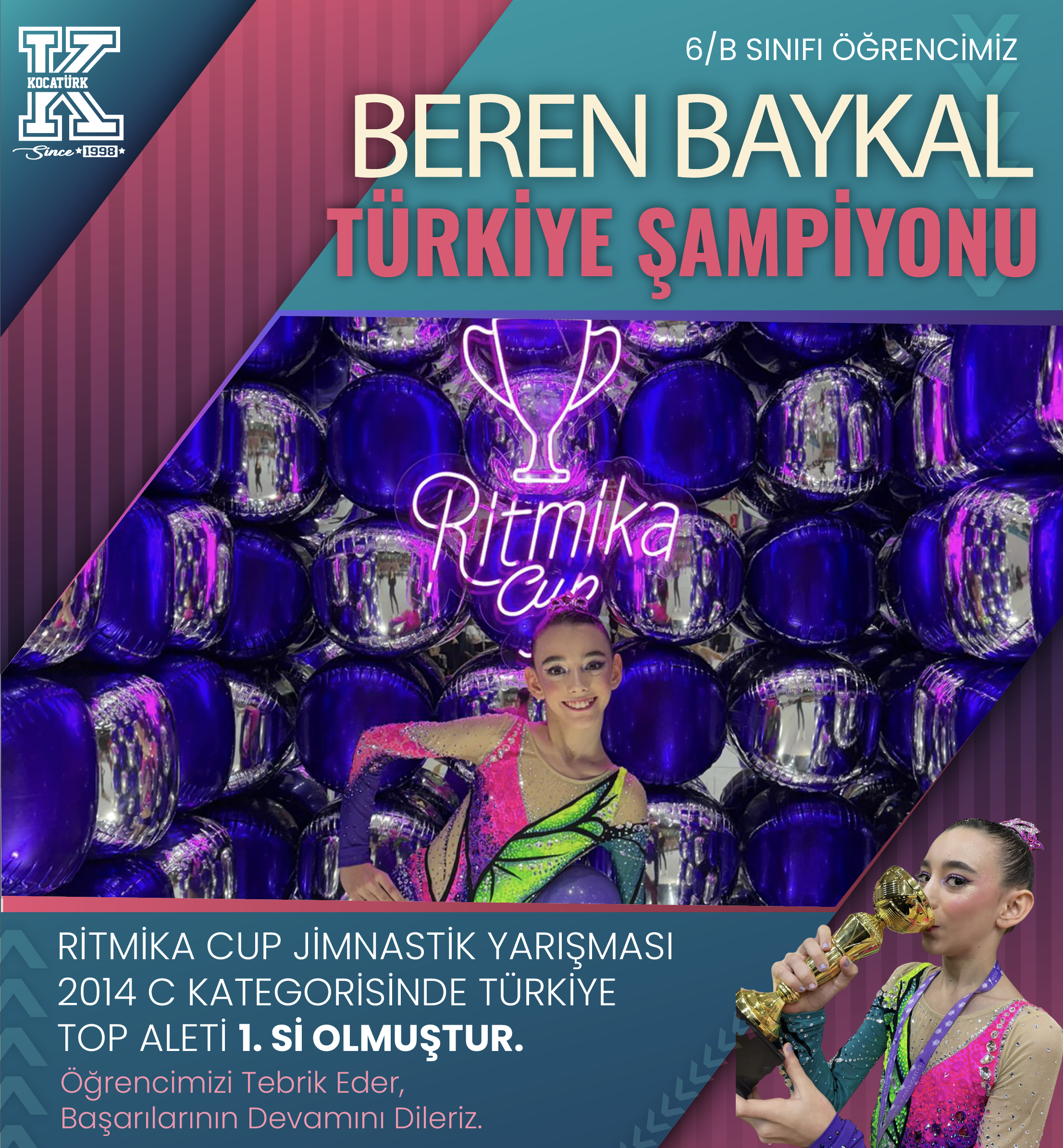 RİTMİKA CUP JİMNASTİK YARIŞMASI TÜRKİYE ŞAMPİYONU